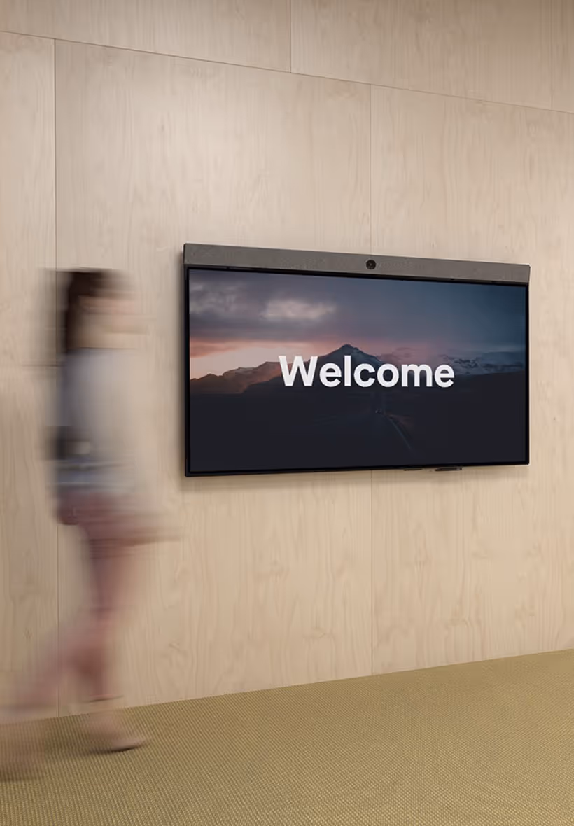 Neat spaces digital signage in modern office