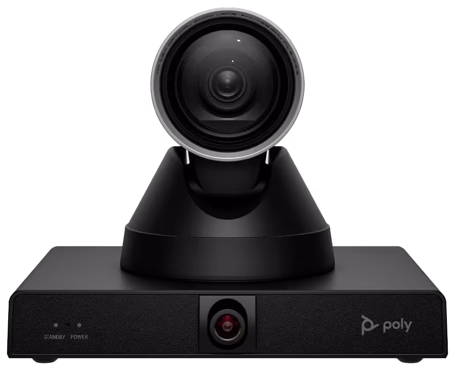 HP Poly Studio E60 PTZ camera, front view