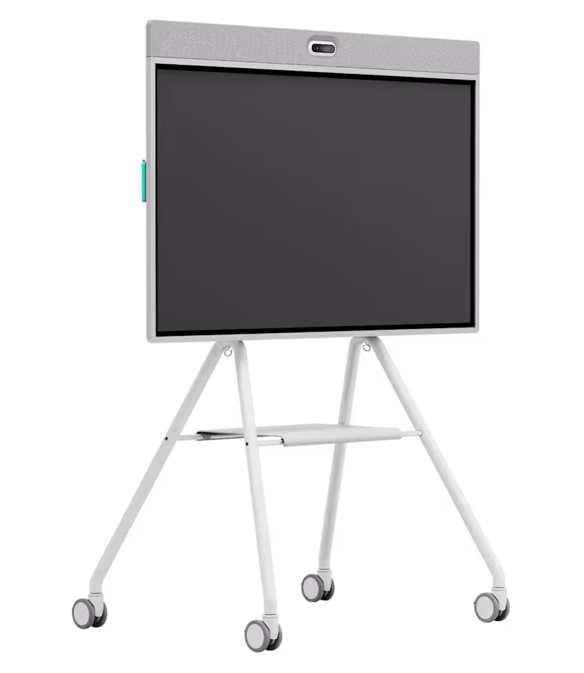 Logitech Rally Board 65 mobile cart with stand and wheels