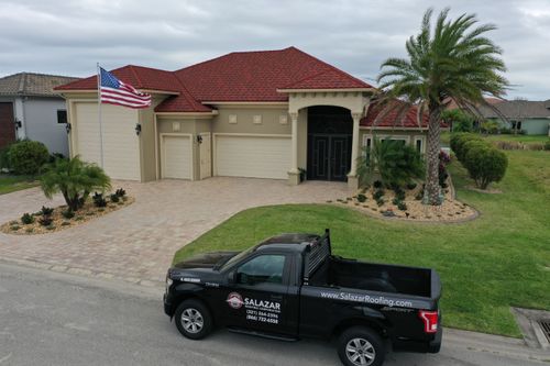 Shot of house from the front with Stone Coated Steel Roofing