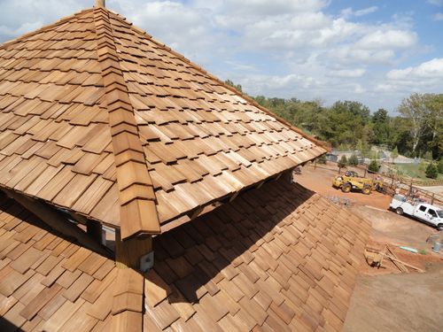 Wood Shakes Roof at OKC Zoo Asia Exhibit
