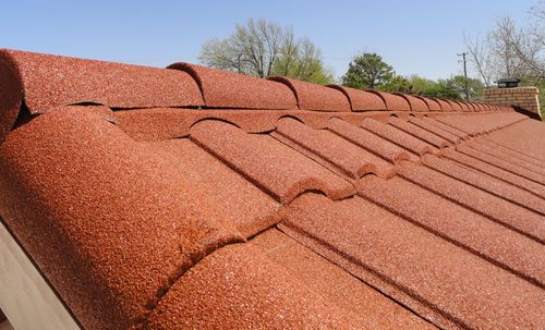 Stone Coated Steel Roofing Closeup Image