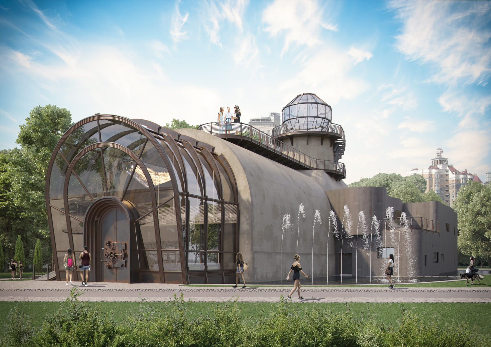 Ревіталізація "Кесону" у парку Наталка Оболонського району. Київ.