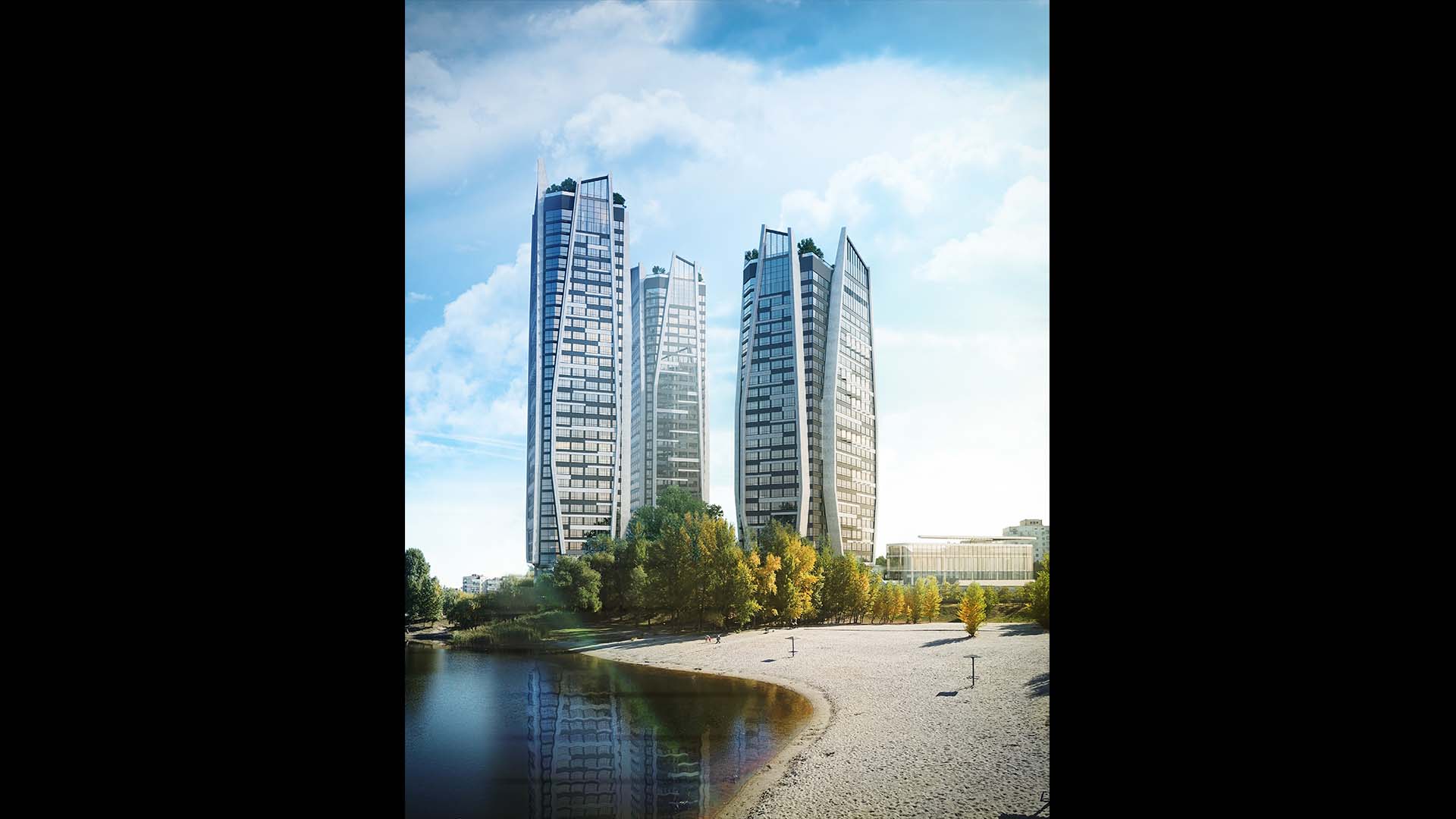 Концептуальна пропозиція житлового комплексу із вбудовано-прибудованим спортивним комплексом. Київ.