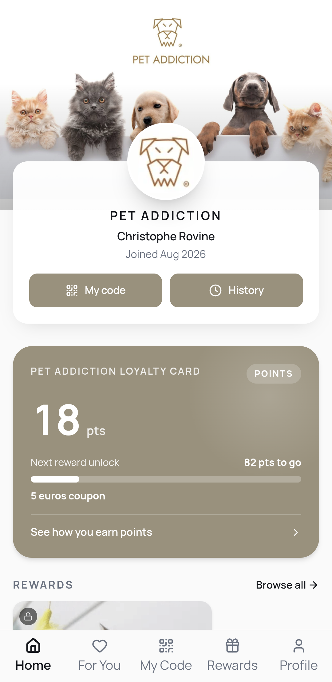 Pet addiction