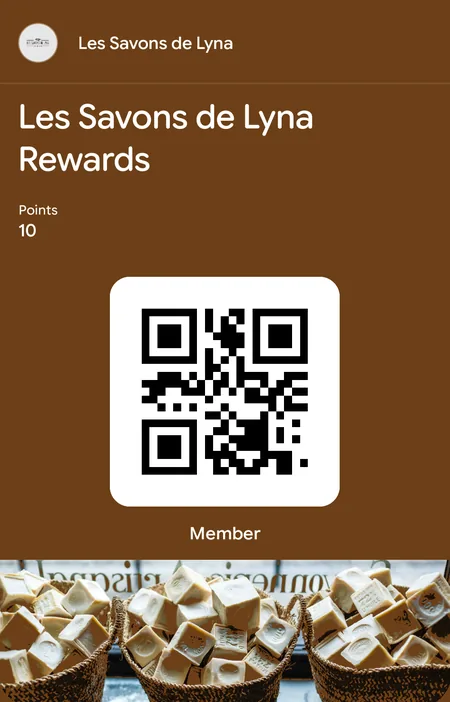 Les Savons de Lyna digital loyalty wallet card