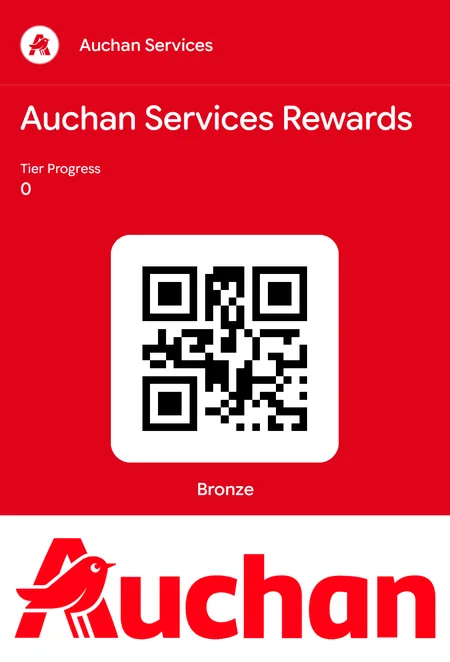 Auchan Services digital loyalty wallet card