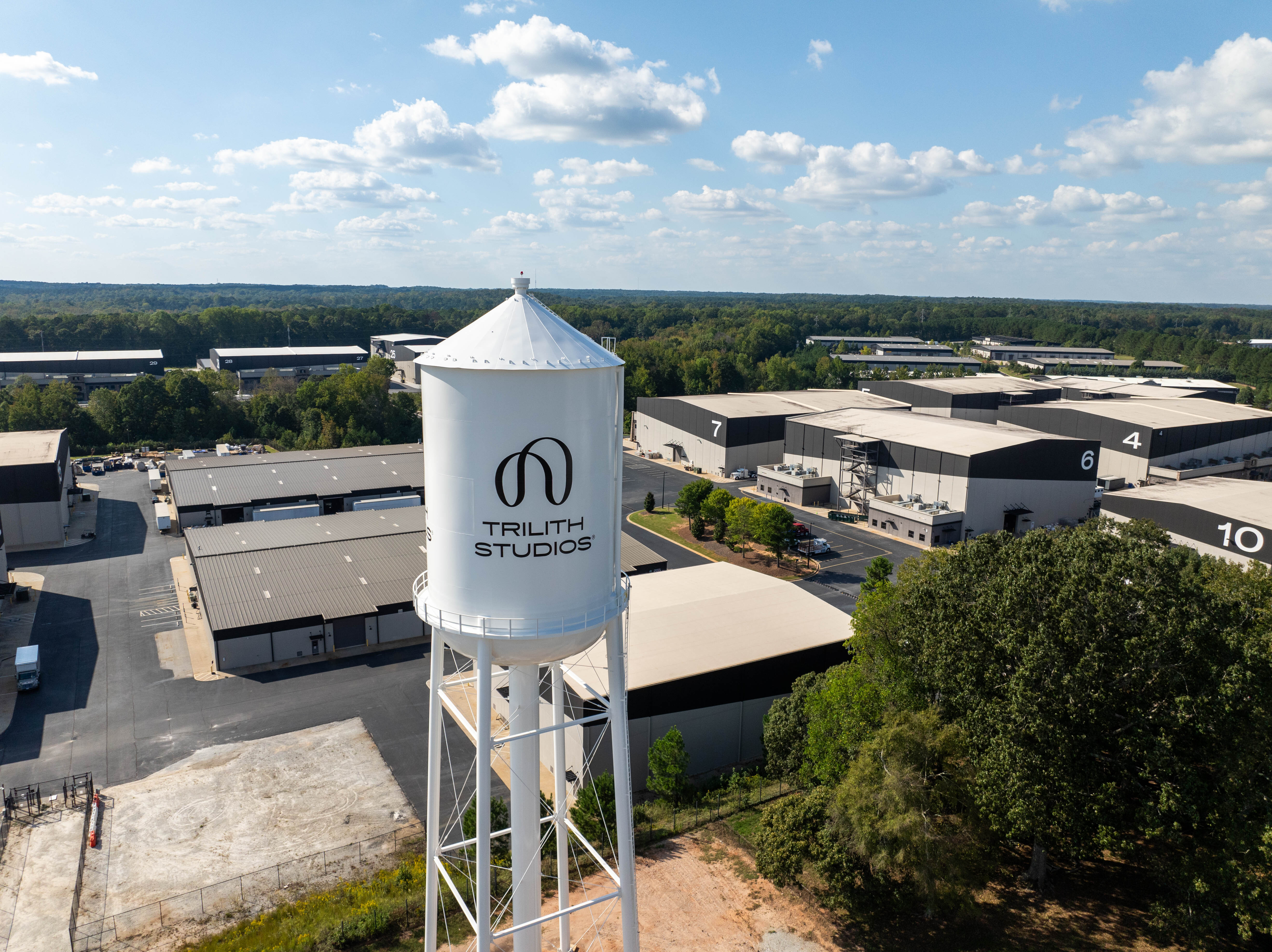 Water tower near Trilith Studios