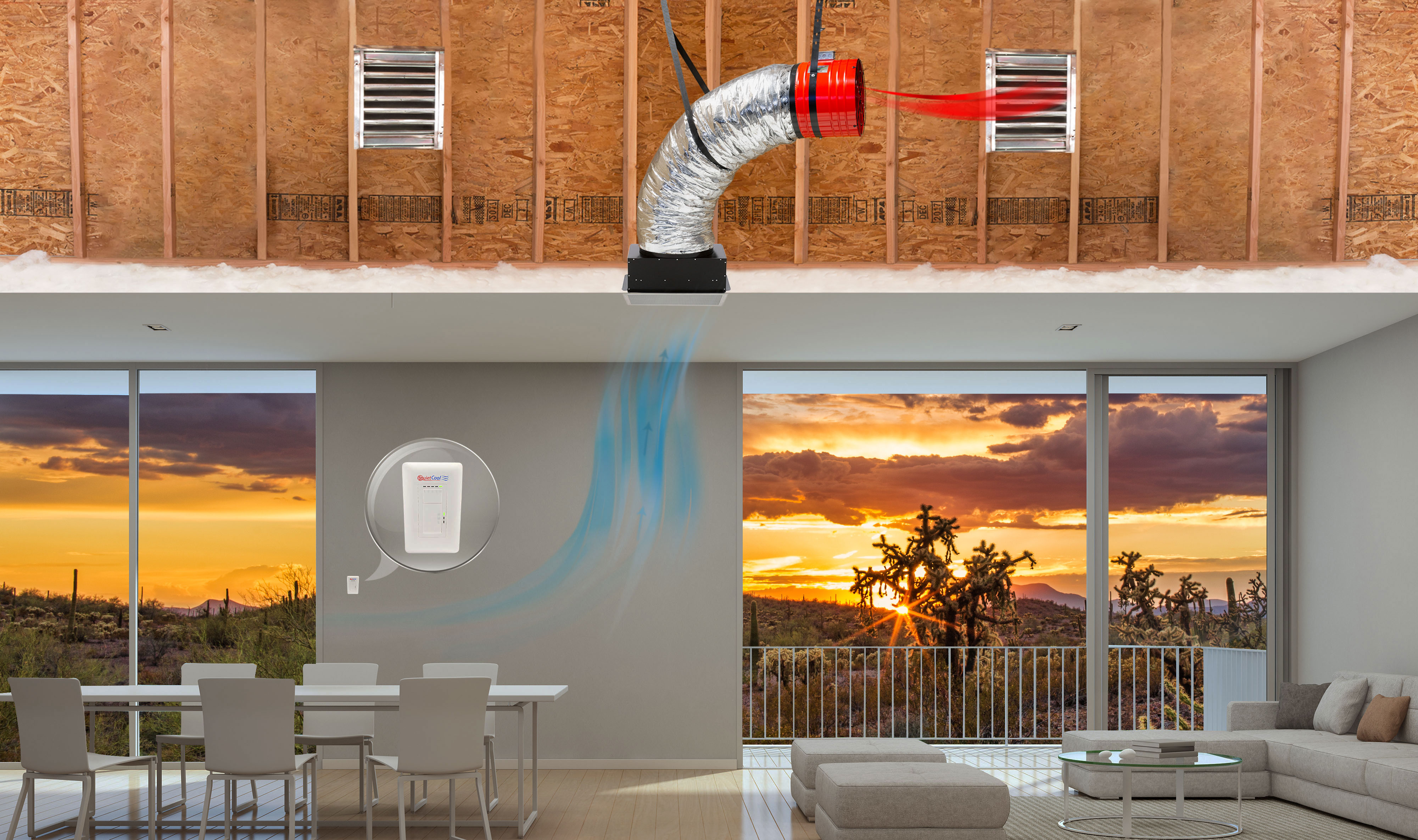 Air Conditioning Quietcool Quietest Evaporative Cooler Cool Down