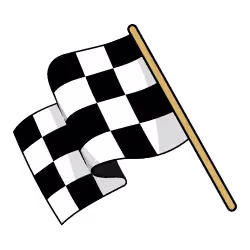 Race flag icon.