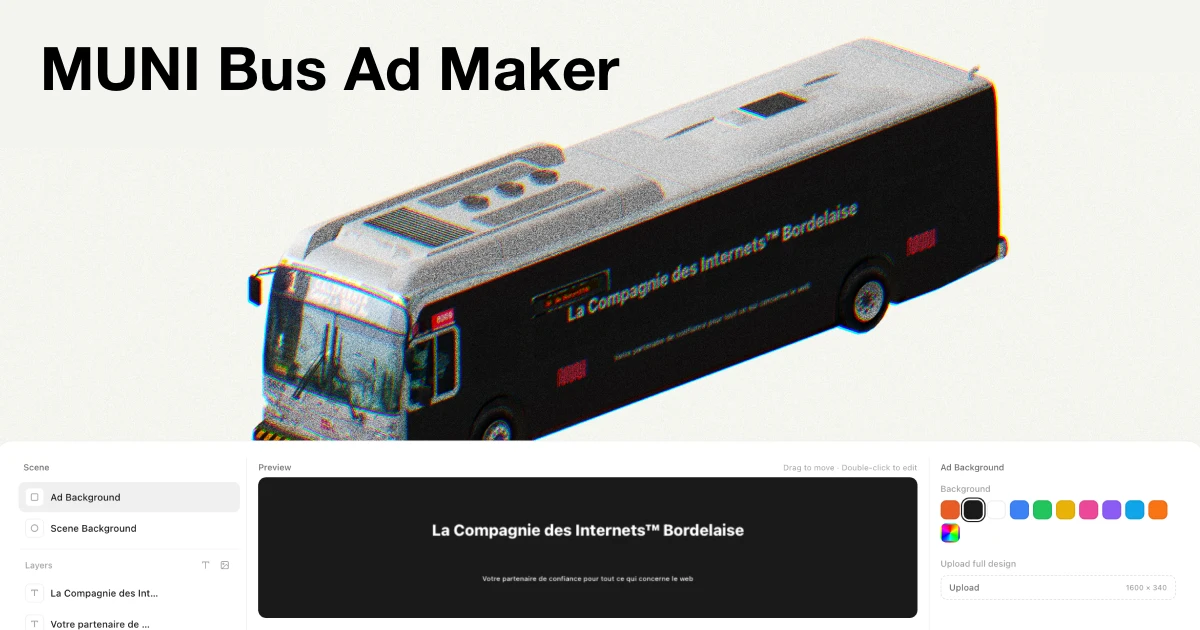 MUNI Bus Ad Maker
