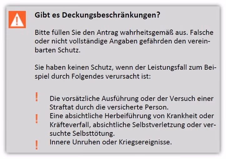 15. Dortmunder Risikolebensversicherung was ist nicht versichert - Selbsttötung Selbstmord Suizid