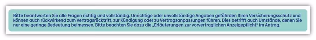 Gesundheitsfragen Risikolebensversicherung vorvertragliche Anzeigepflicht