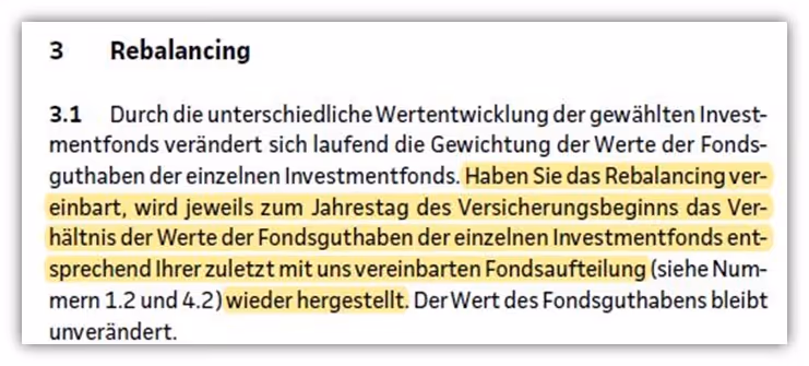 Continentale Rentenversicherung Nettopolice Rebalancing