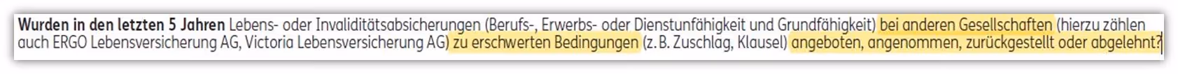 Anzeige abgelehnter Anträge
