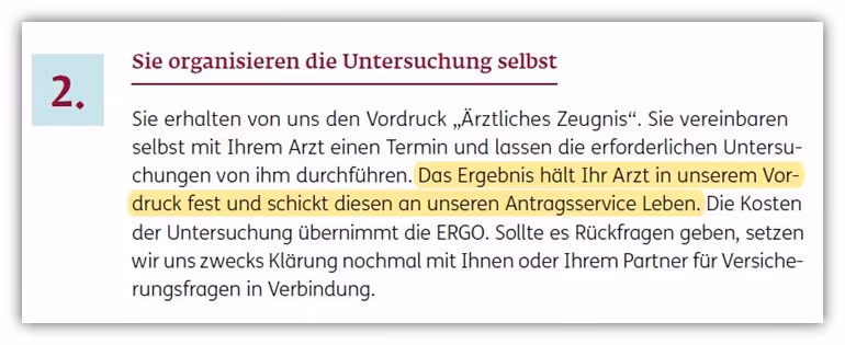 ERGO Risikolebensversicherung medial Service