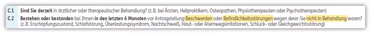 2. ERGO Risikolebensversicherung Gesundheitsfragen