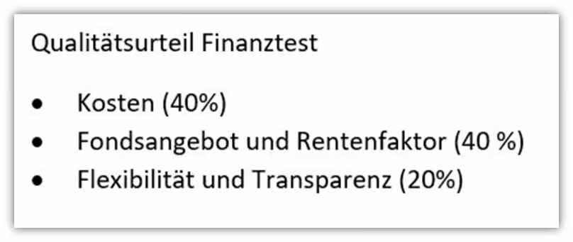 Erfahrung Finanztest CosmosDirekt Altersvorsorge - fondsgebundene Rentenversicherung 