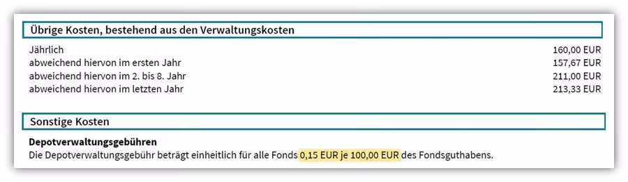 PrismaLife Prisma FlexInvest Nettopolice (Nettotarif) Kosten