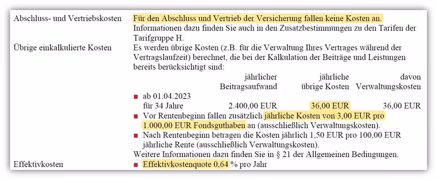 Alte Leipziger fondsgebundene Rentenversicherung Kosten Nettopolice