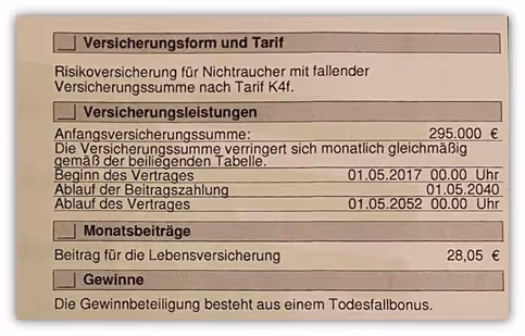 Vergleich Risikolebensversicherung LVM