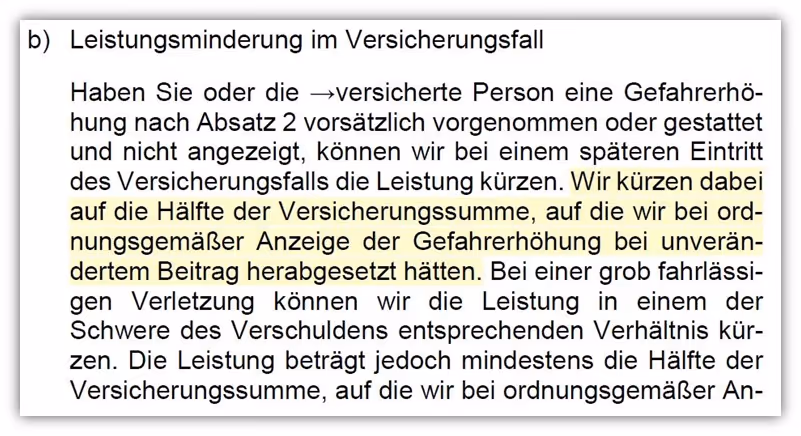 Risikolebensversicherung Raucher und Nichtraucher LV1871
