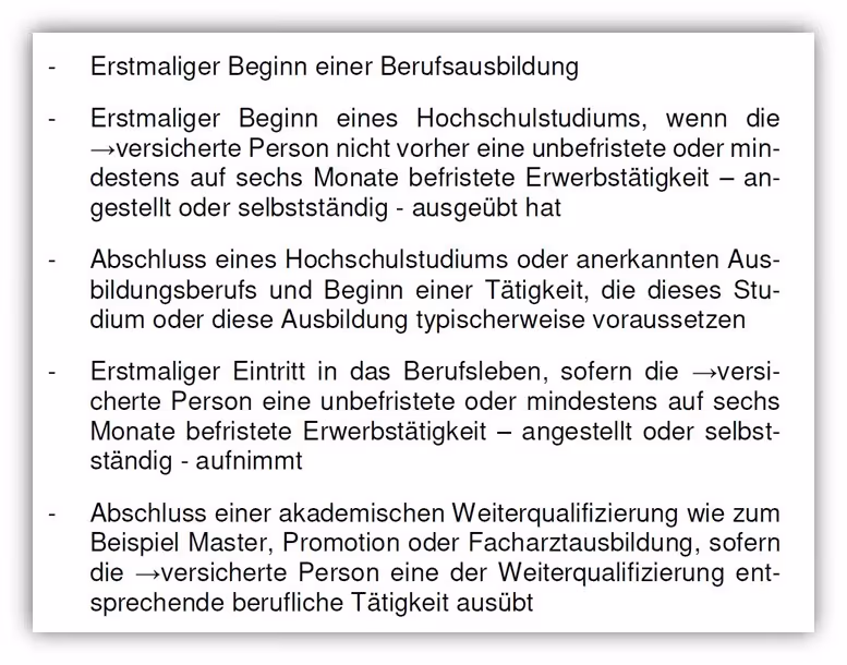 Berufsunfähigkeitsversicherung LV1871 Nachversicherungsgarantie