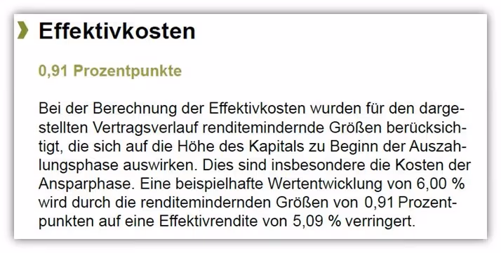 Effektivkosten Europa Rürup Rente (Basisrente) Tarif E-BRI
