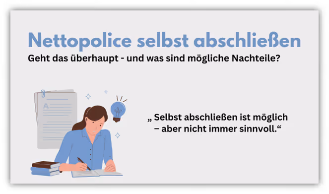 Nettopolice selbst online abschließen