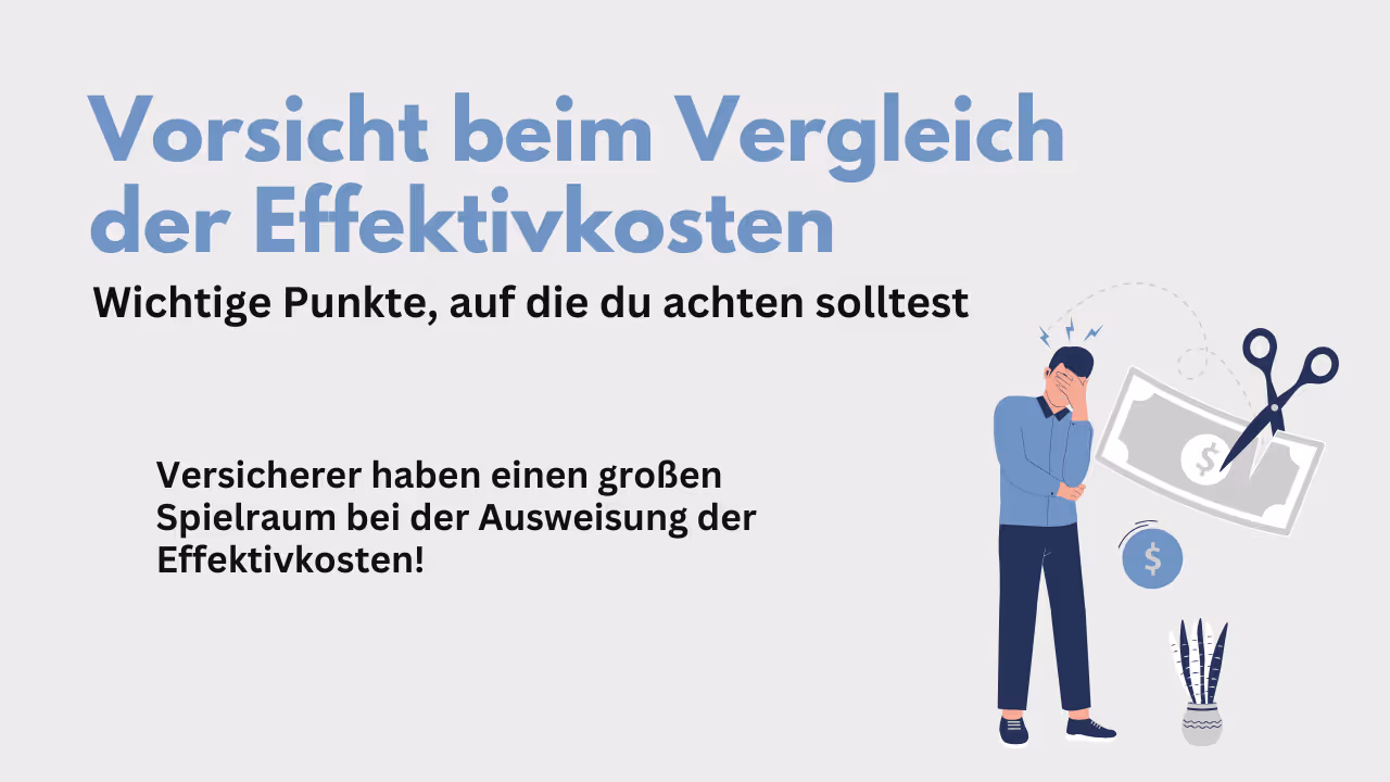 Effektivkosten der Fondsgebundenen Rentenversicherung 