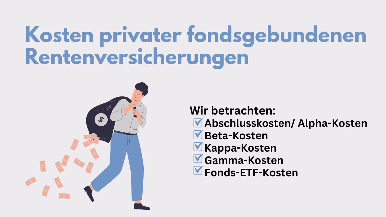 Die Kosten der Fondsgebundenen Rentenversicherung 