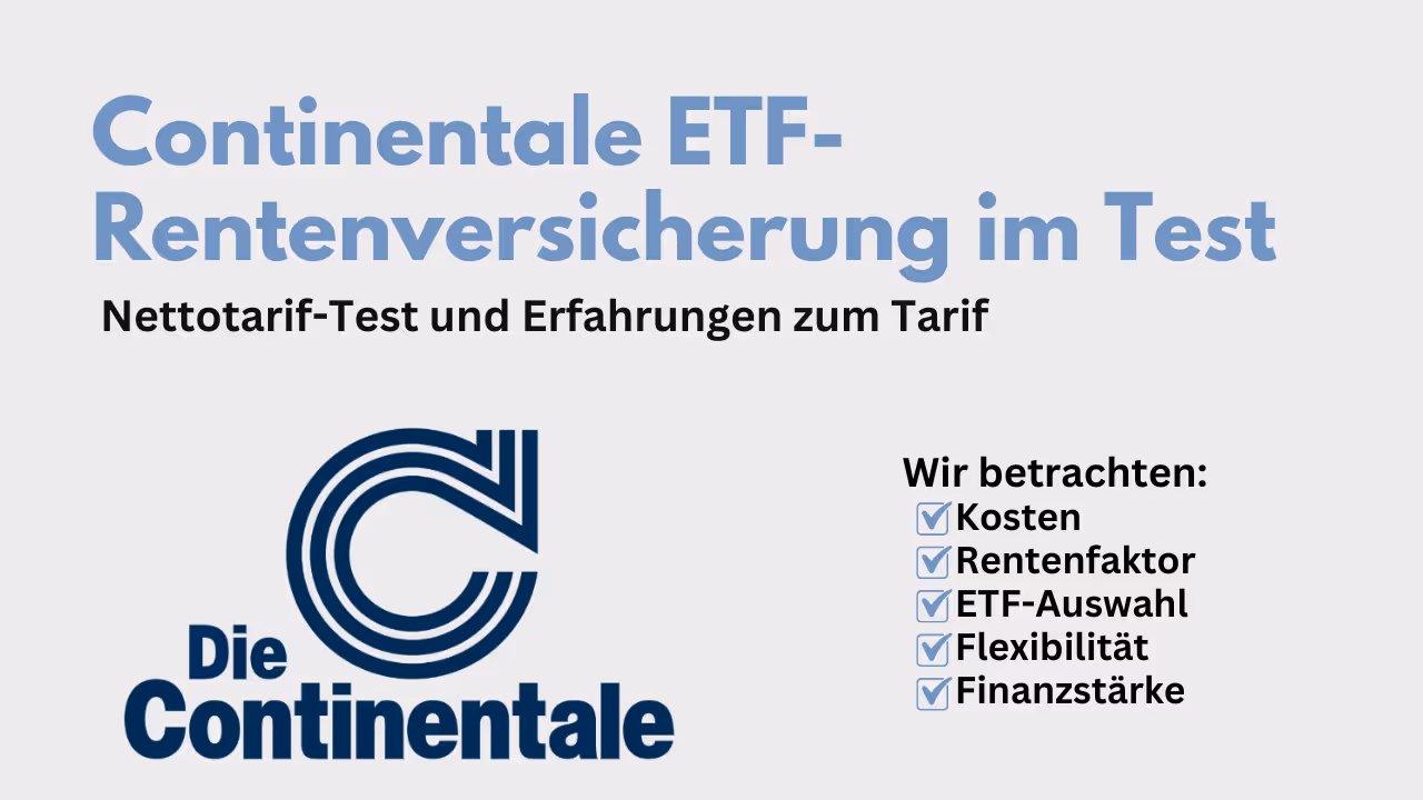 ETF-Rentenversicherung Continentale Versicherung