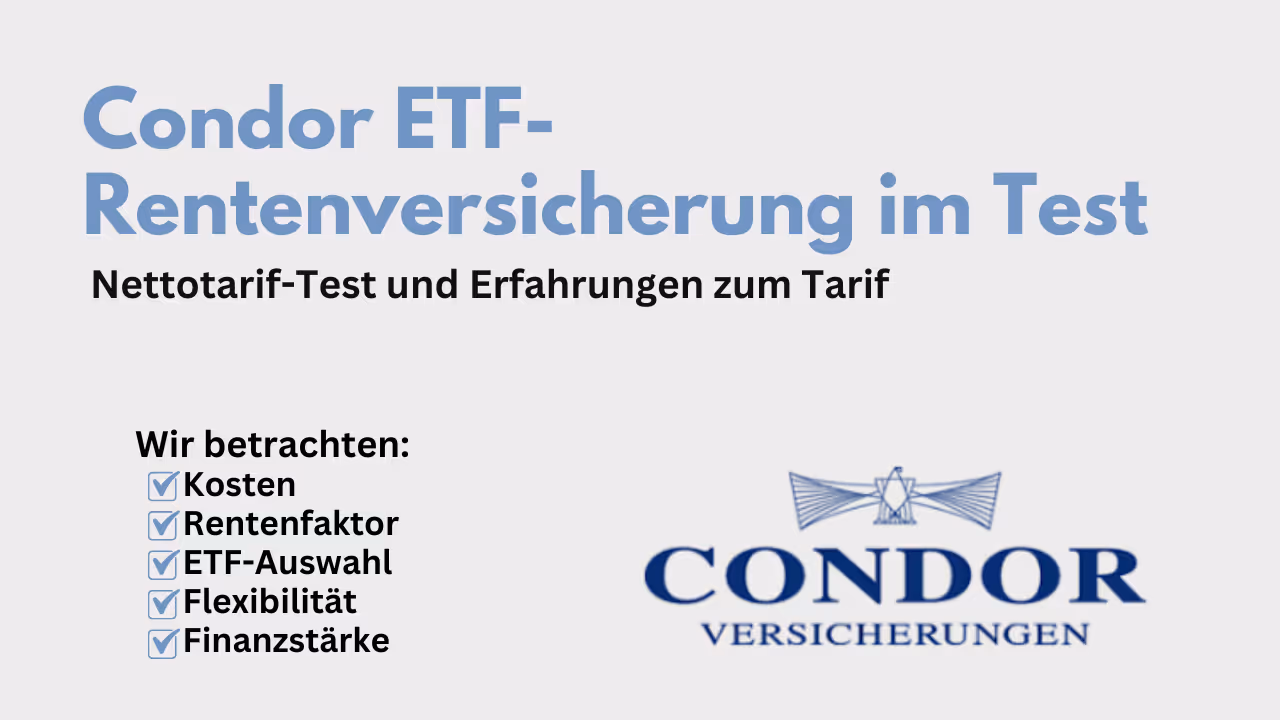 ETF-Rentenversicherung Condor Versicherung