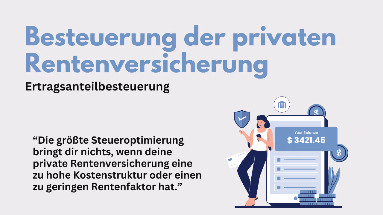 Steuer private Rentenversicherung - lebenslange Rentenzahlung 