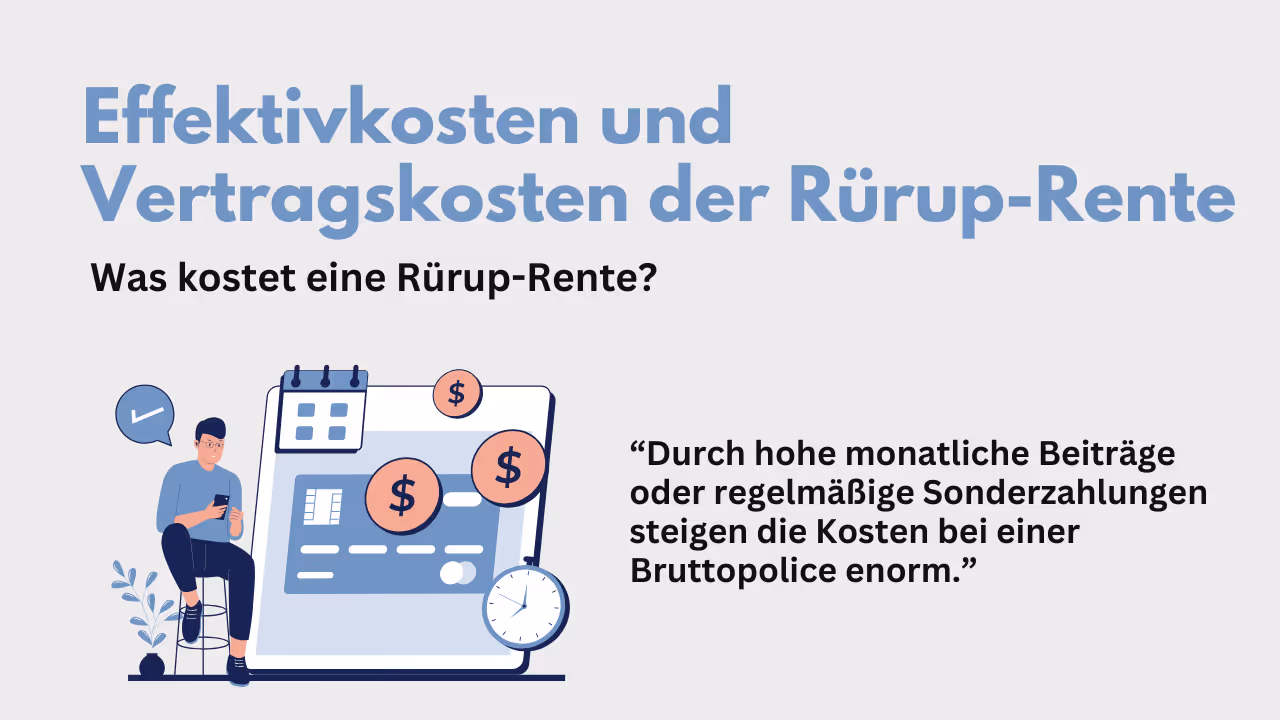 Kosten der Rürup-Rente