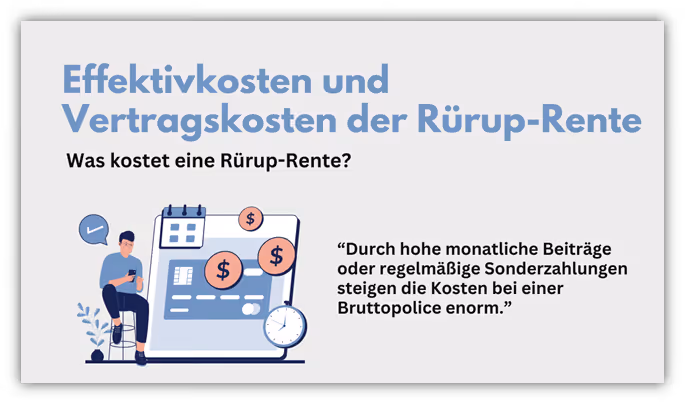 Effektivkosten und Vertragskosten Basisrente