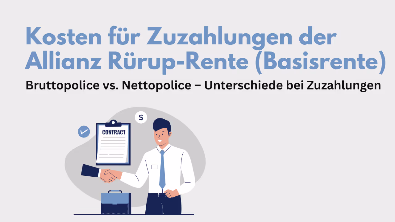 Kosten für Zuzahlungen Allianz Basisrente