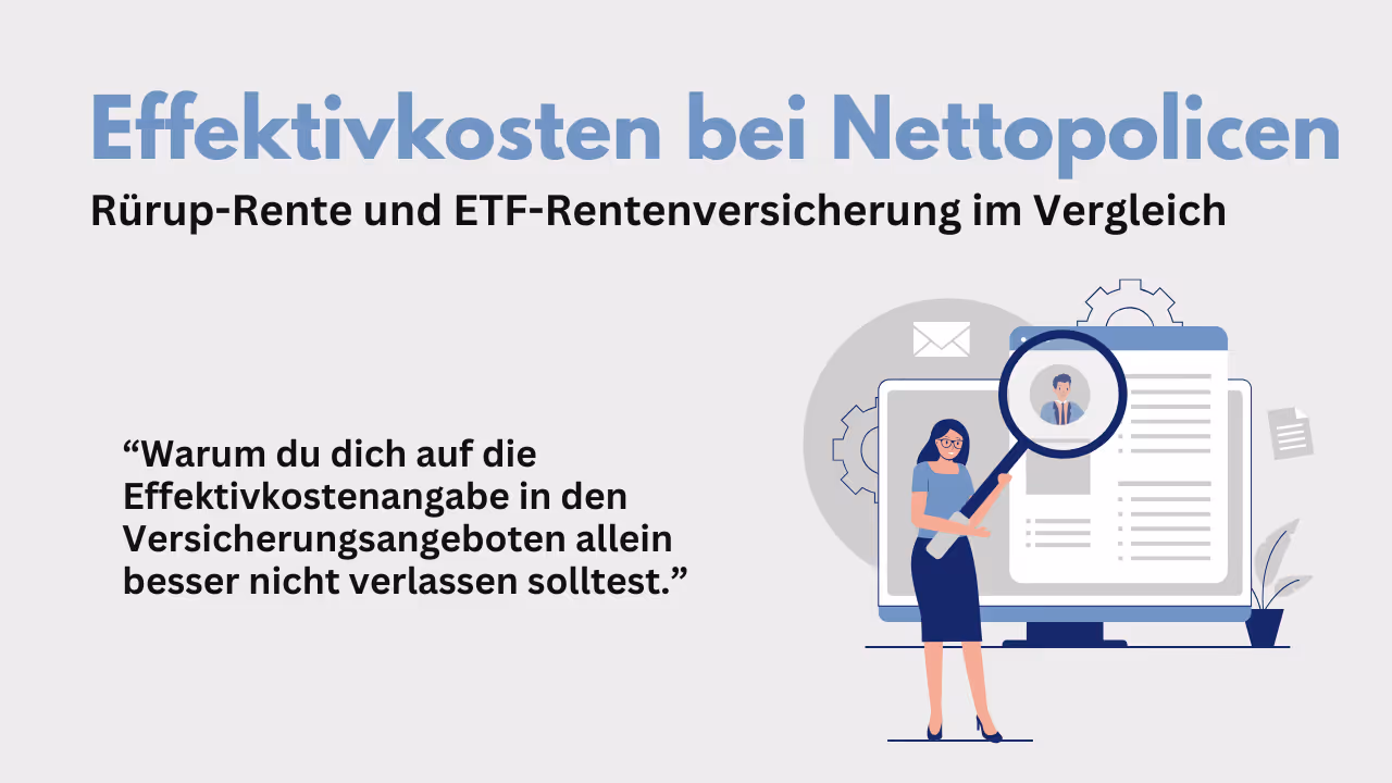 Effektivkosten bei Nettopolicen