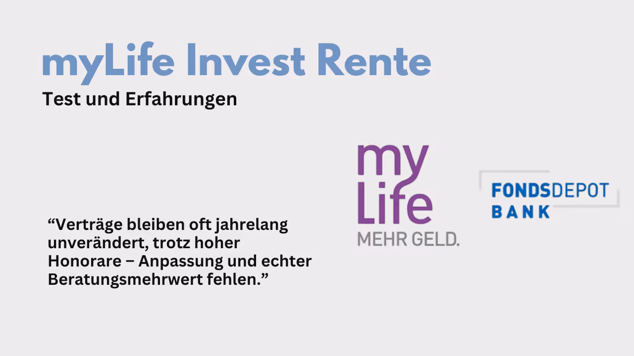 myLife invest Erfahrungsbericht