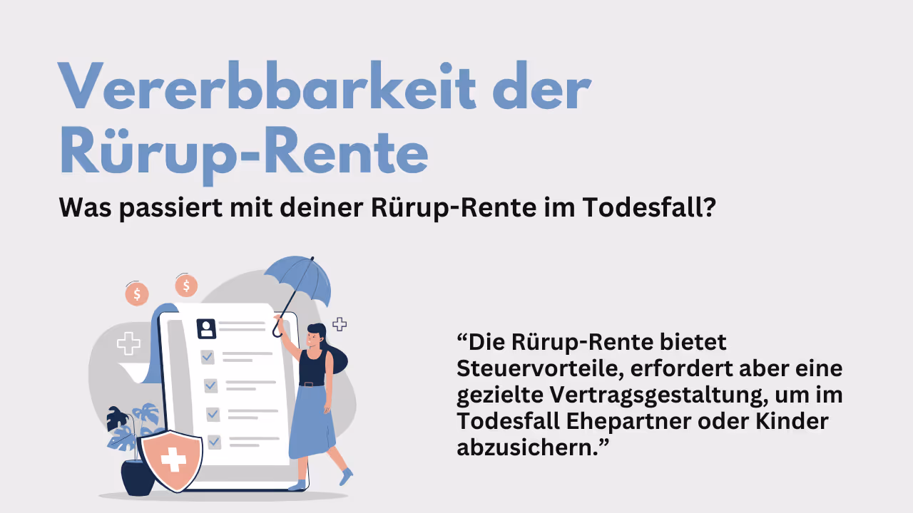 Rürup-Rente vererben