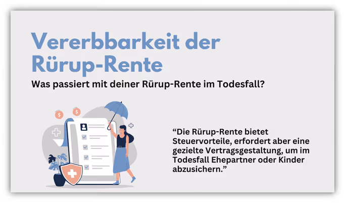Rürup Rente vererbbar