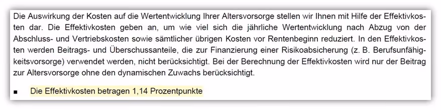 Allianz KinderPolice KomfortDynamik Effektivkosten