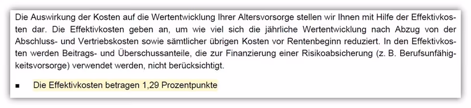 Allianz KinderPolice IndexSelect Effektivkosten