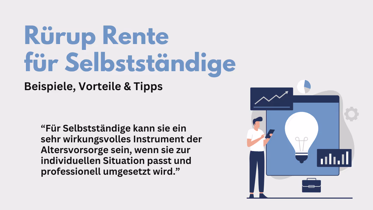 Rürup-Rente für Selbständige