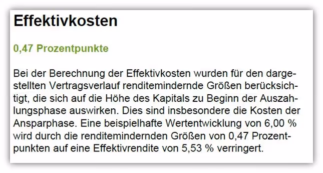 Alte Leipziger Rürup-Rente HFR70 Effektivkosten