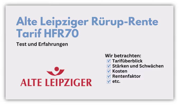 Alte Leipziger Rürup-Rente HFR70