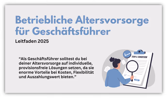 Betriebliche Altersvorsorge für Geschäftsführer