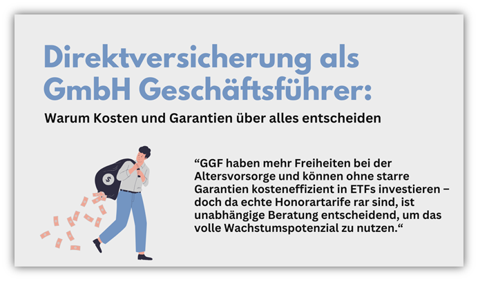 Direktversicherung als GmbH Geschäftsführer