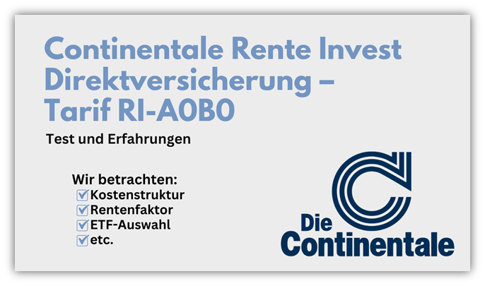 Continentale Rente Invest Direktversicherung RI-A0B0
