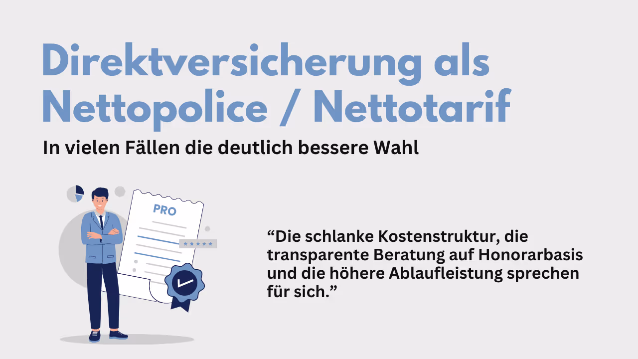 Direktversicherung als Nettopolice